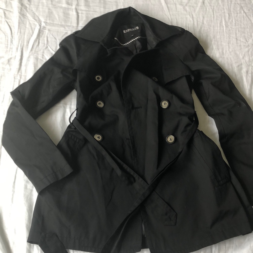 ** LAST CHANCE CLOSET CLEAN OUT**Express black trench coat.